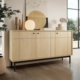 Japandi Sideboard Cabinet 154cm - Oak Linea 154cm - thumbnail 1