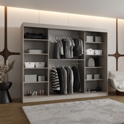 Rubino Y2 Sliding Door Wardrobe 250cm - Oak Walnut 250cm - thumbnail 7