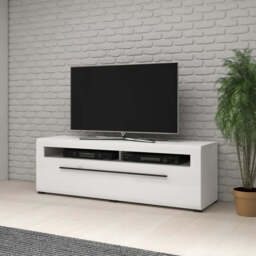 Tulsa 40 TV Cabinet 160cm - White Gloss 160cm