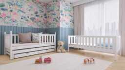 Lea Bunk Bed with Trundle and Storage - Grey Without Mattresses - thumbnail 7