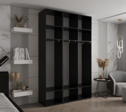 Inova I Hinged Door Wardrobe 150cm - White 150cm - thumbnail 5