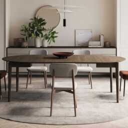Plot PT-05 Extendable Dining Table 90cm - Light Oak 90cm - thumbnail 7