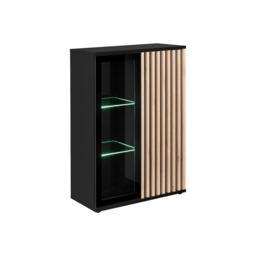 Cameron Display Cabinet 80cm - Black 80cm