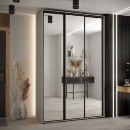 Dakota II Sliding Door Wardrobe 150cm - Cashmere 150cm - thumbnail 1