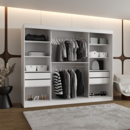 Lugo Sliding Door Wardrobe 250cm - Oak Artisan 250cm - thumbnail 8