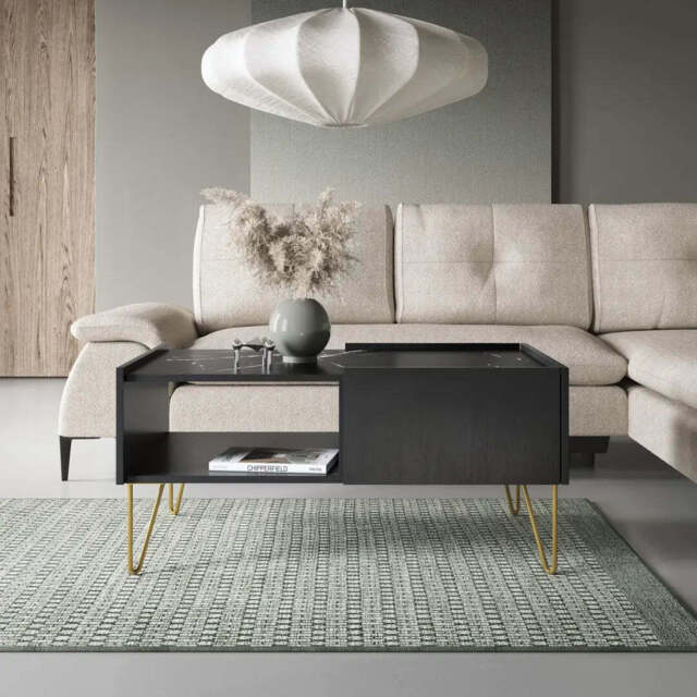 Harmony Coffee Table 97cm - Black 97cm - image 1