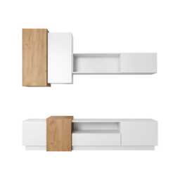 "Stockholm Entertainment Unit For TVs Up To 58"" - White 220cm" - thumbnail 4