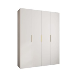 Como IV Hinged Door Wardrobe 190cm - White 190cm - thumbnail 2