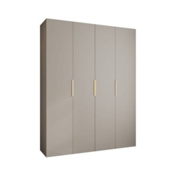 Como IV Hinged Door Wardrobe 190cm - White 190cm - thumbnail 4