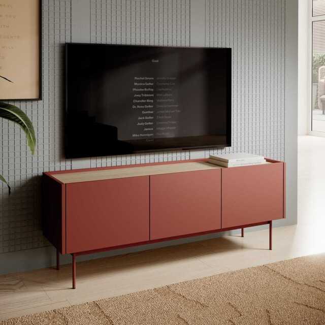 Frisk TV Cabinet 144cm - Red 144cm - image 1