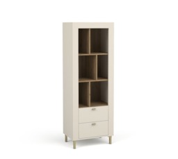 Mossa 04 Bookcase 60cm - White 60cm - thumbnail 2