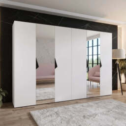Sandi II Hinged Door Wardrobe 300cm - Black 300cm - thumbnail 8