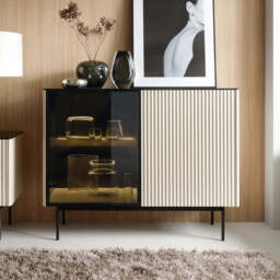 Orta Display Cabinet 107cm - Oak Vincenza 107cm - thumbnail 6