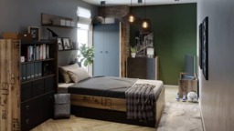 Fargo 05 Bookcase 90cm - Raw Steel 90cm - thumbnail 6