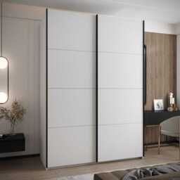 Trosa I Sliding Door Wardrobe 170cm - White 170cm