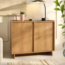 Yasumi Sideboard Cabinet 98cm - Oak Caramel 98cm - thumbnail 1