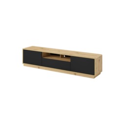 Aston 40 TV Cabinet 200cm - Black 200cm - thumbnail 2