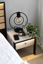Gris Bedside Table 40cm - Grey 40cm - thumbnail 5