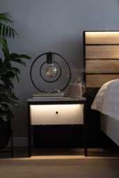 Gris Bedside Table 40cm - Grey 40cm - thumbnail 7