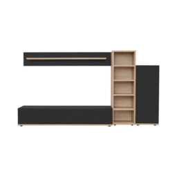 "Silk III Entertainment Unit For TVs Up To 55"" - Black 240cm" - thumbnail 2