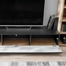 "Silk III Entertainment Unit For TVs Up To 55"" - Black 240cm" - thumbnail 7