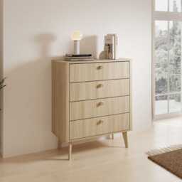Viki Chest Of Drawers 88cm - Oak Barista 88cm - thumbnail 1