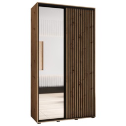 Sapporo II Sliding Door Wardrobe 140cm - Black 140cm - thumbnail 6