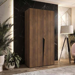 Piano I Hinged Door Wardrobe 100cm - Cashmere 100cm - thumbnail 2