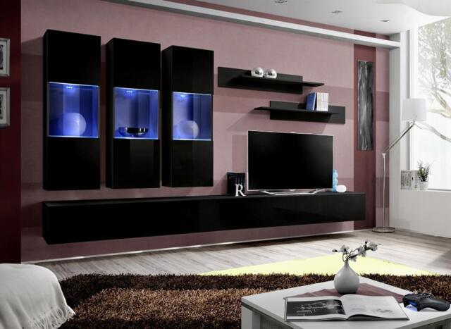"Fly E2 Entertainment Unit For TVs Up To 75"" - Black 320cm" - image 1
