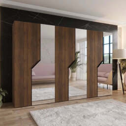 Blomvik II Hinged Door Wardrobe 300cm - Oak Walnut 300cm