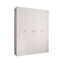 Como I Hinged Door Wardrobe 190cm - White 190cm - thumbnail 6