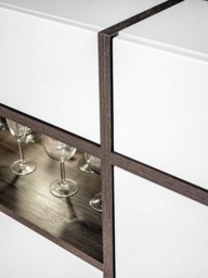 Cross Sideboard Cabinet 150cm - White 150cm - thumbnail 8