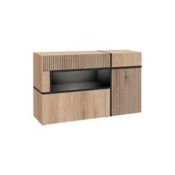 Cross Sideboard Cabinet 150cm - White 150cm - thumbnail 2