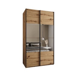 Trosa IV Sliding Door Wardrobe 140cm - Oak Artisan 140cm - thumbnail 2