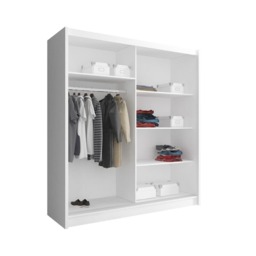 Maja Alu Sliding Door Wardrobe 180cm - Grey Matt 180cm - thumbnail 3