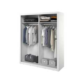 Arti 28 - 2 Sliding Door Wardrobe 180cm - White 180cm - thumbnail 4