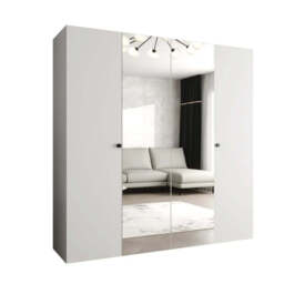 Parma II Hinged Door Wardrobe 200cm - Black 200cm - thumbnail 3