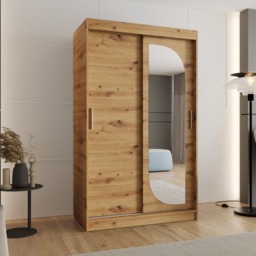 Lucy Sliding Door Wardrobe 120cm - Cashmere 120cm - thumbnail 2