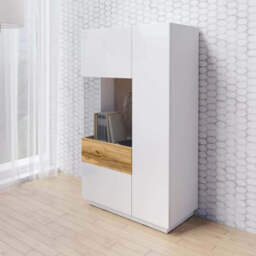 Silke 42 Display Cabinet 80cm [Left] - Matera / Wotan Oak 80cm - thumbnail 5