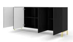 Wave Large Sideboard Cabinet 200cm - White 200cm - thumbnail 3