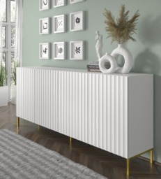 Wave Large Sideboard Cabinet 200cm - White 200cm - thumbnail 8