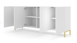 Wave Large Sideboard Cabinet 200cm - White 200cm - thumbnail 7