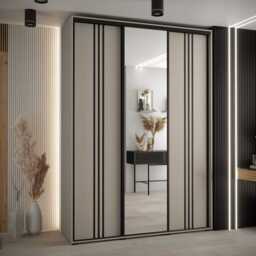 Dakota VII Sliding Door Wardrobe 170cm - Cashmere 170cm - thumbnail 1
