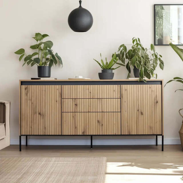 Trend TR-01 Sideboard Cabinet 166cm - Oak Artisan 166cm - image 1