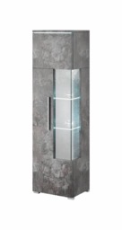India 05 Tall Display Cabinet 45cm - White 45cm - thumbnail 2