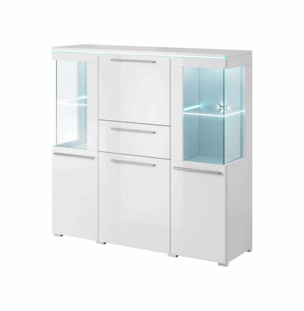 India 46 Display Cabinet 130cm - 130cm White - image 1