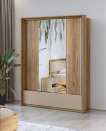 Impressio 61 Sliding Door Wardrobe 159cm - Oak Mauvella 159cm - thumbnail 5