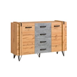 Lofter LO5 Sideboard Cabinet 135cm - Oak Wotan 135cm - thumbnail 1