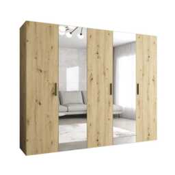 Bari II Hinged Door Wardrobe 250cm - Cashmere 250cm - thumbnail 7