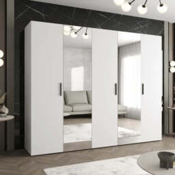 Bari II Hinged Door Wardrobe 250cm - Cashmere 250cm - thumbnail 8